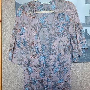 Sheer Tie Front Kimonos